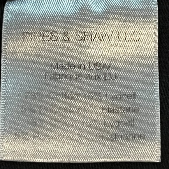 VERONICA BEARD CAROLYN 10" BABY BOOT BLACK & SILVER TUXEDO STRIPE JEANS EUC 29 - Picture 13 of 13